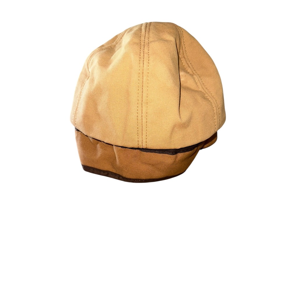 Carhartt Made‎ in USA Small Cap Hat Cotton Canvas Tan Brown Red Lined - Picture 3 of 7